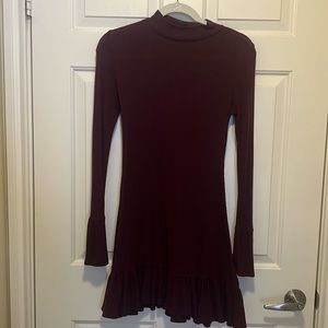 Express Dark Purple Sweater Dress